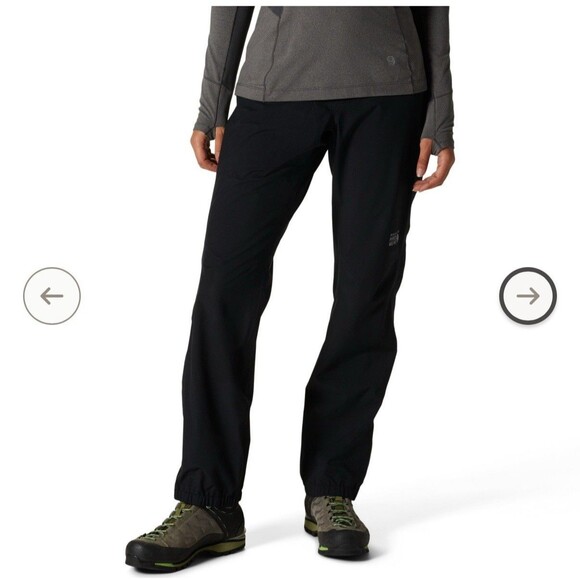 Mountain Hardwear Pants - Mountain Hardwear Women’s Small Short Black Stretch Ozonic Pants Waterproof